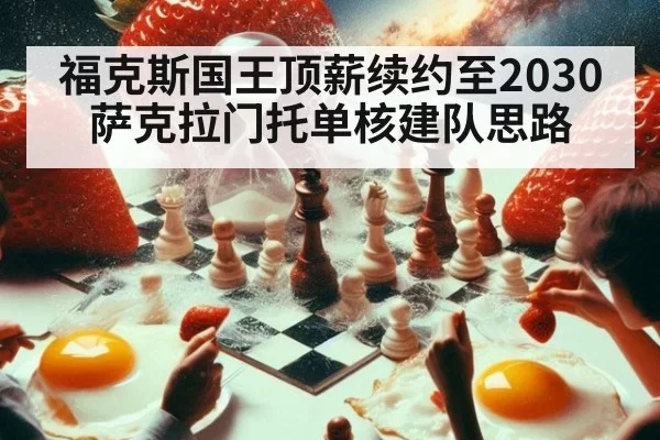 福克斯国王顶薪续约至2030 萨克拉门托单核建队思路（hth）